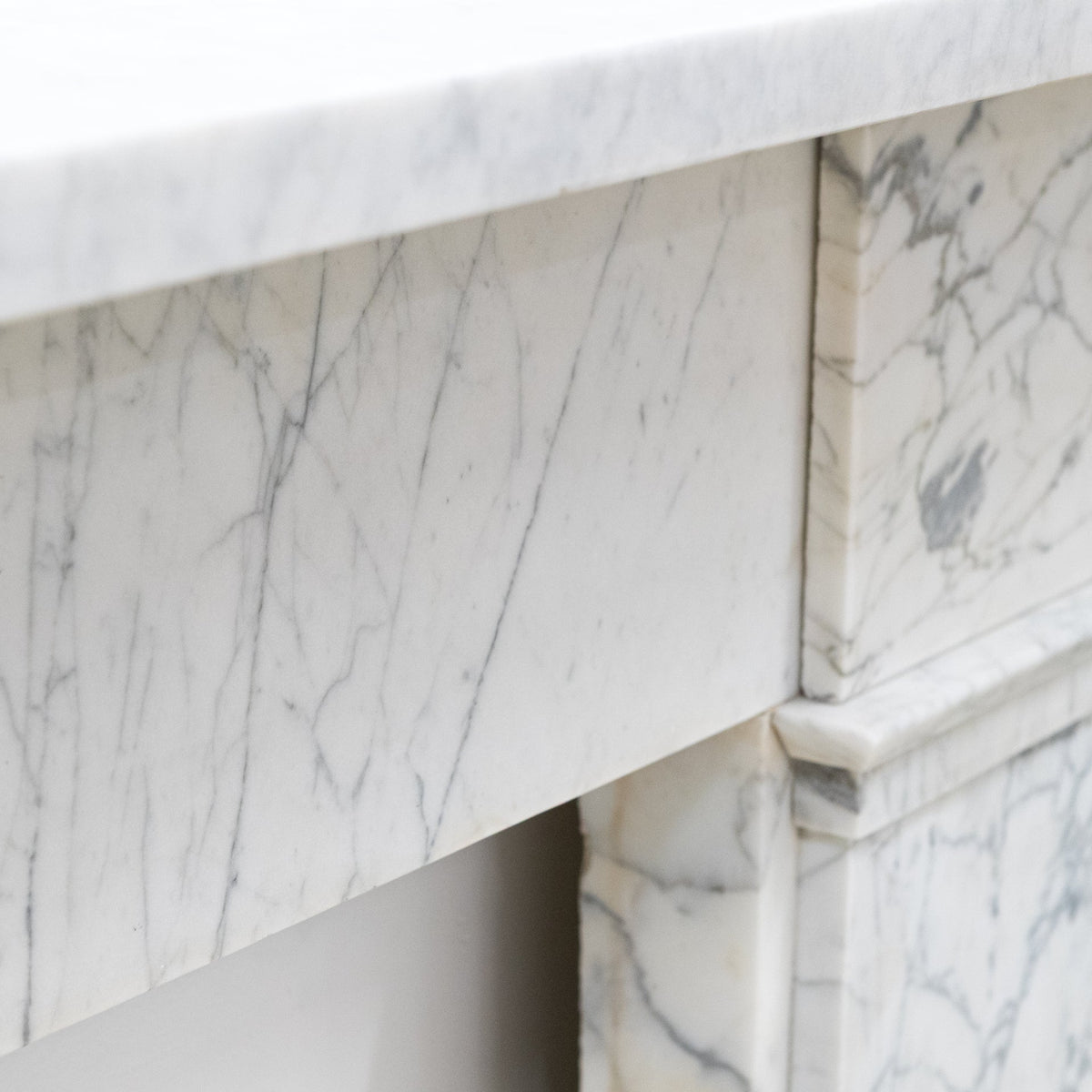 Antique Carrara Marble Late Georgian Fireplace Surround | The Architectural Forum
