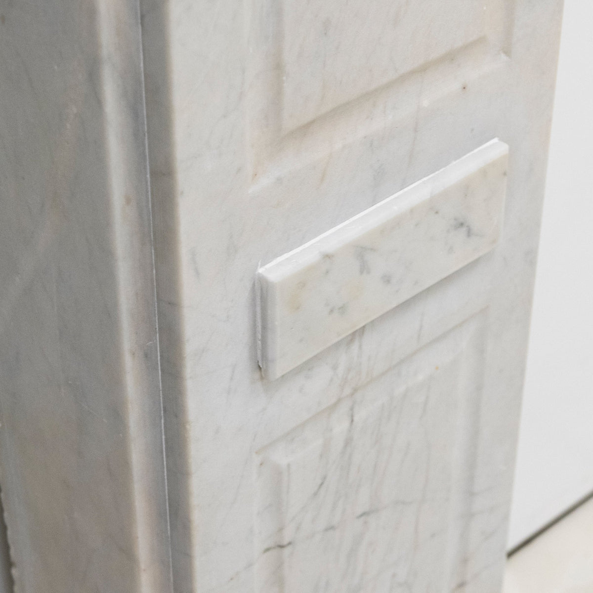Antique Carrara Marble Fireplace Surround | The Architectural Forum