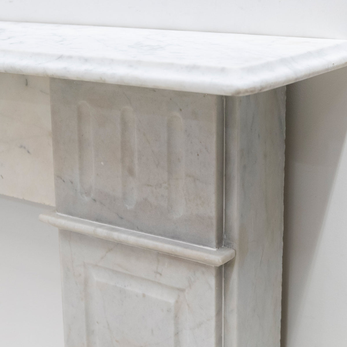 Antique Carrara Marble Fireplace Surround | The Architectural Forum