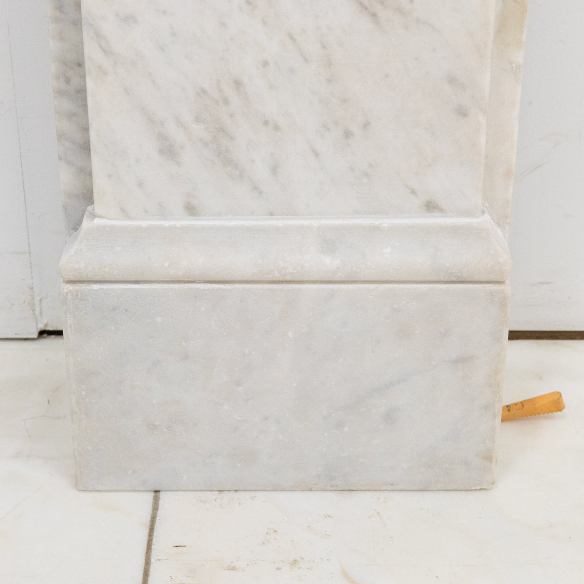 Antique Victorian Carrara Marble Fireplace Surround with Corbels | The Architectural Forum