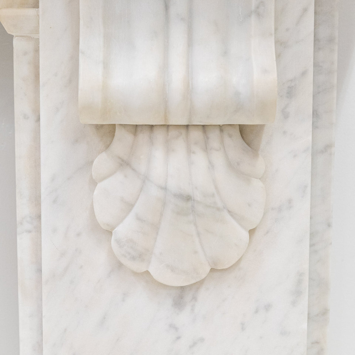 Antique Victorian Carrara Marble Fireplace Surround with Corbels | The Architectural Forum