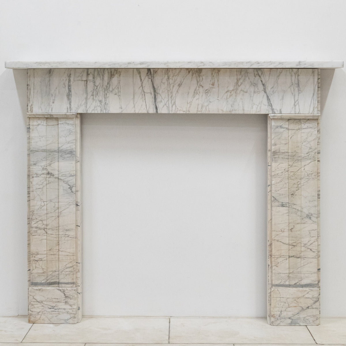 Antique Carrara Marble Late Georgian Fireplace Surround | The Architectural Forum