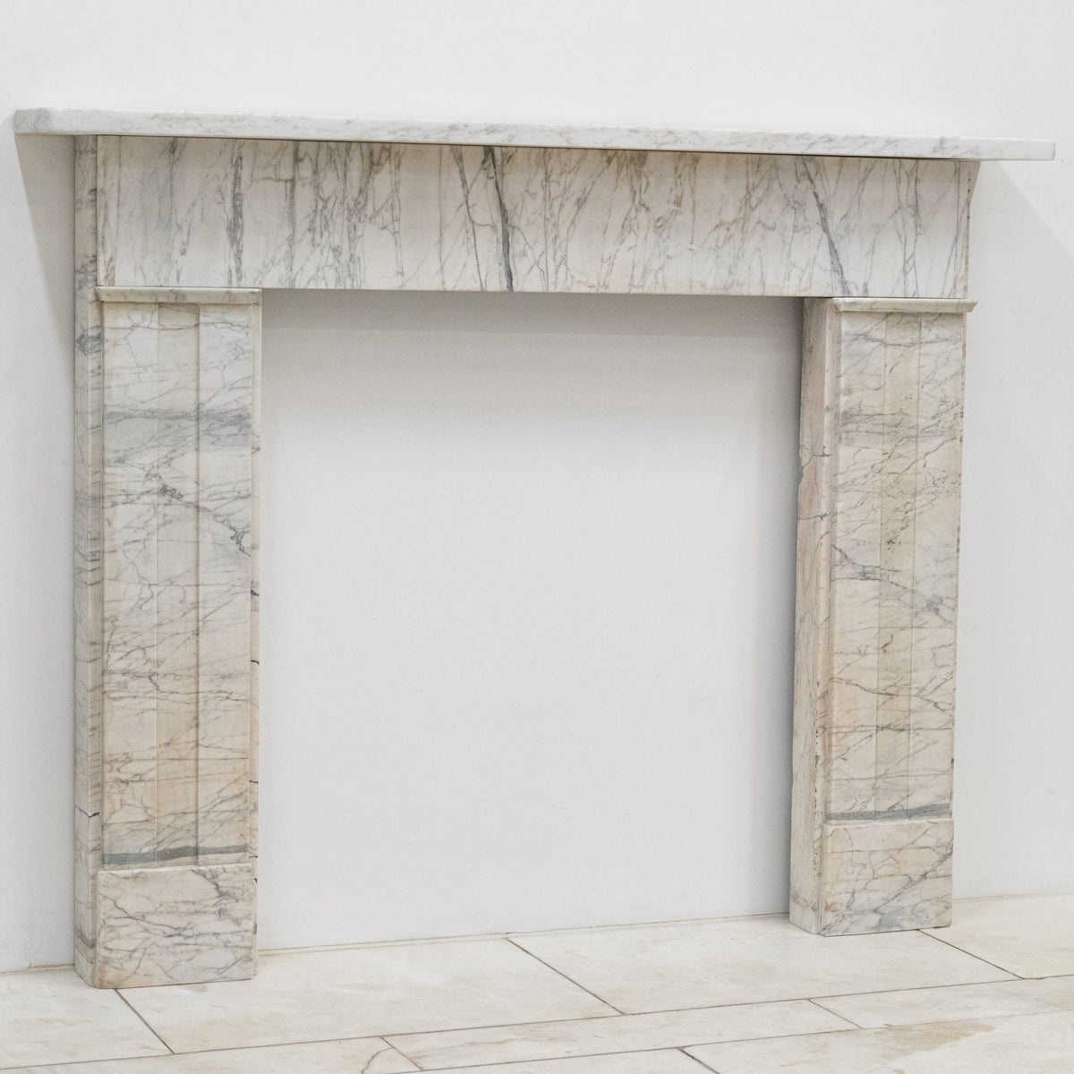 Antique Carrara Marble Late Georgian Fireplace Surround | The Architectural Forum