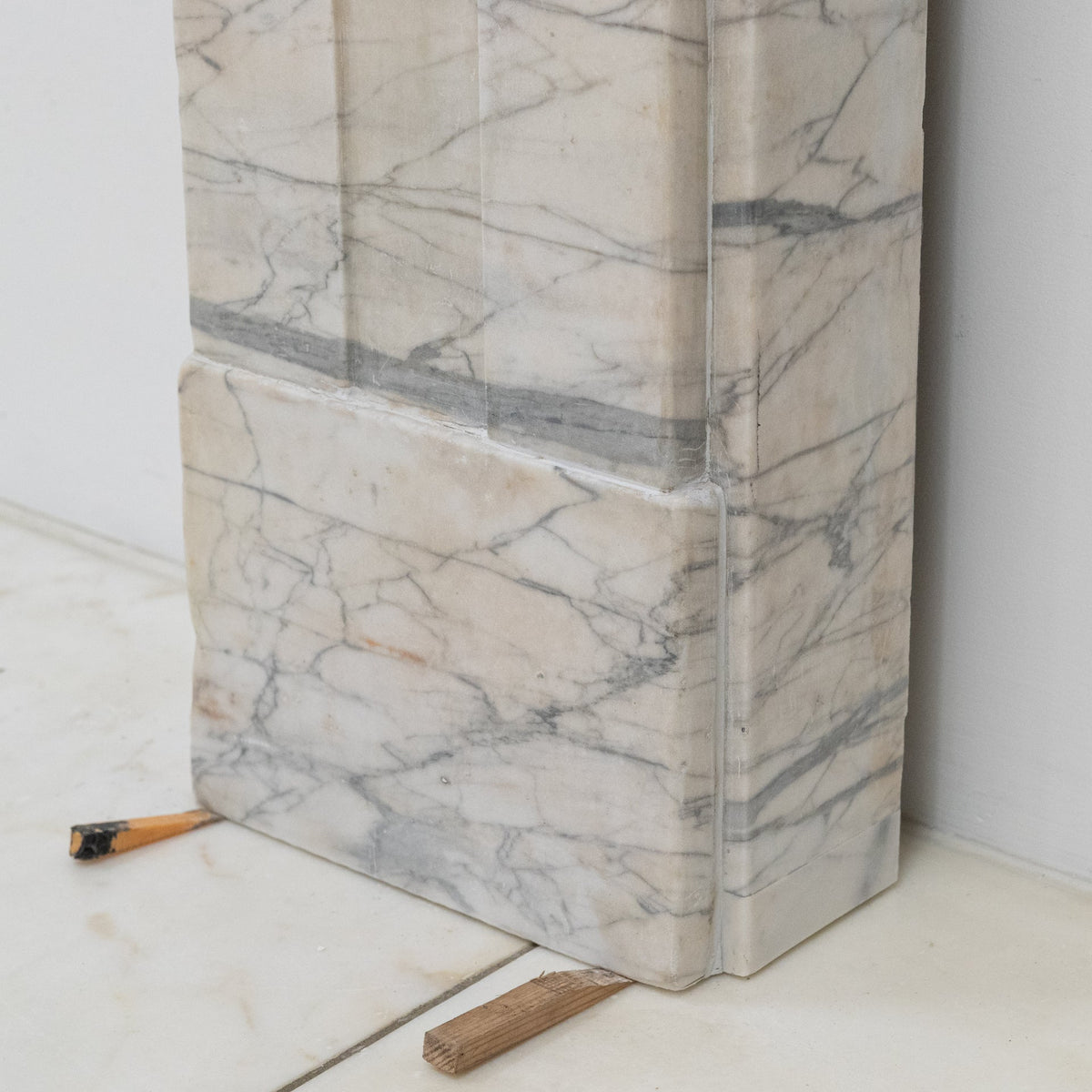 Antique Carrara Marble Late Georgian Fireplace Surround | The Architectural Forum