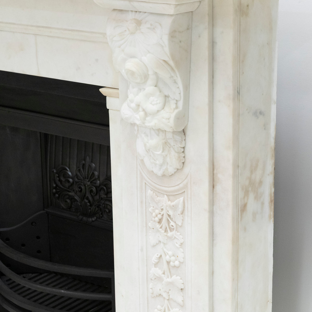 Imposing Victorian Statuary Marble Carved Corbel Chimneypiece | The Architectural Forum
