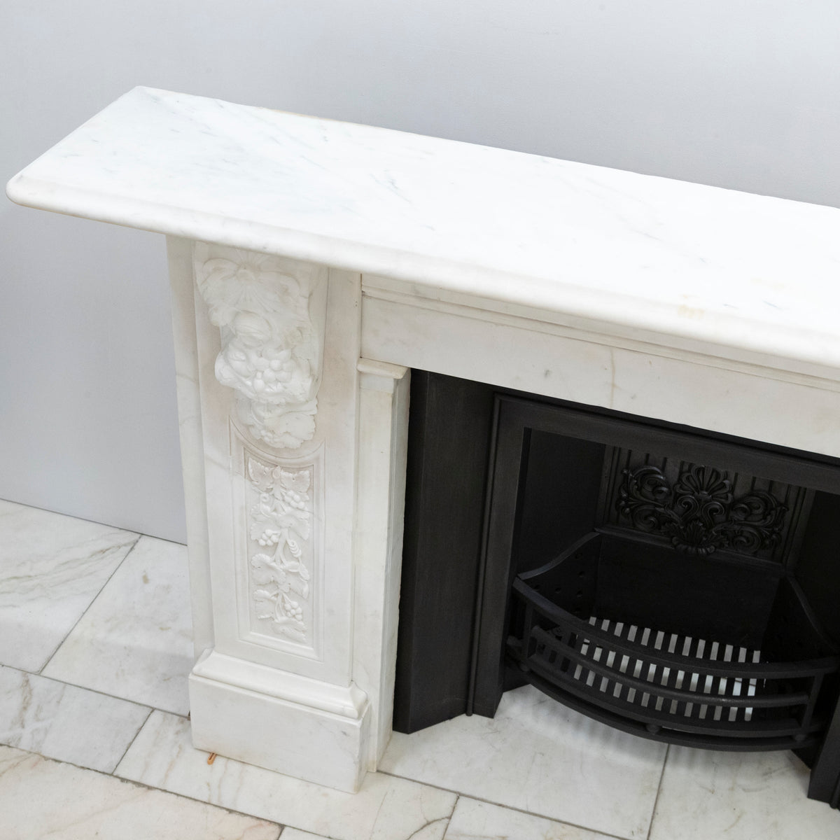 Imposing Victorian Statuary Marble Carved Corbel Chimneypiece | The Architectural Forum