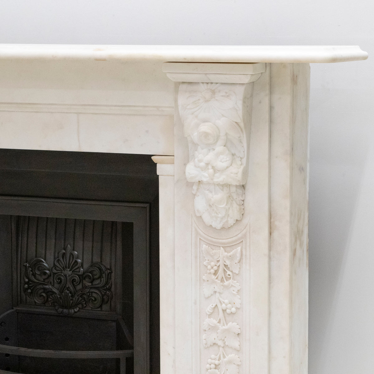 Imposing Victorian Statuary Marble Carved Corbel Chimneypiece | The Architectural Forum