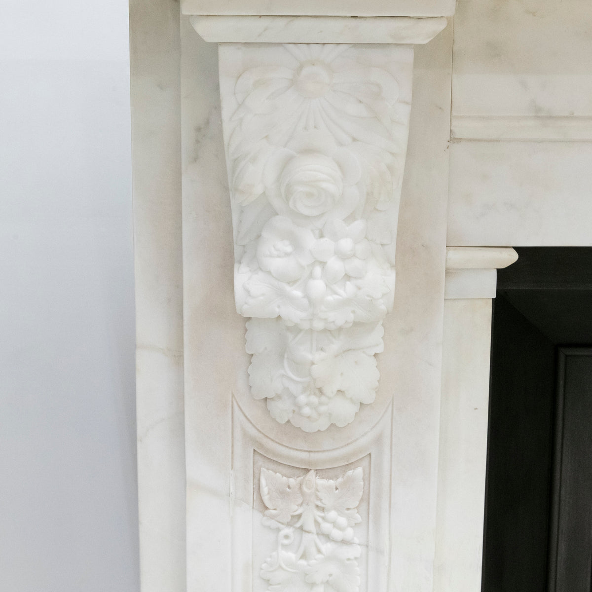 Imposing Victorian Statuary Marble Carved Corbel Chimneypiece | The Architectural Forum