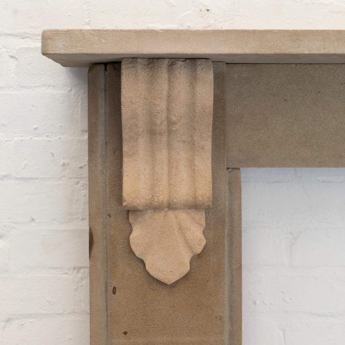 Antique Victorian Carved Stone Surround with Corbels | The Architectural Forum