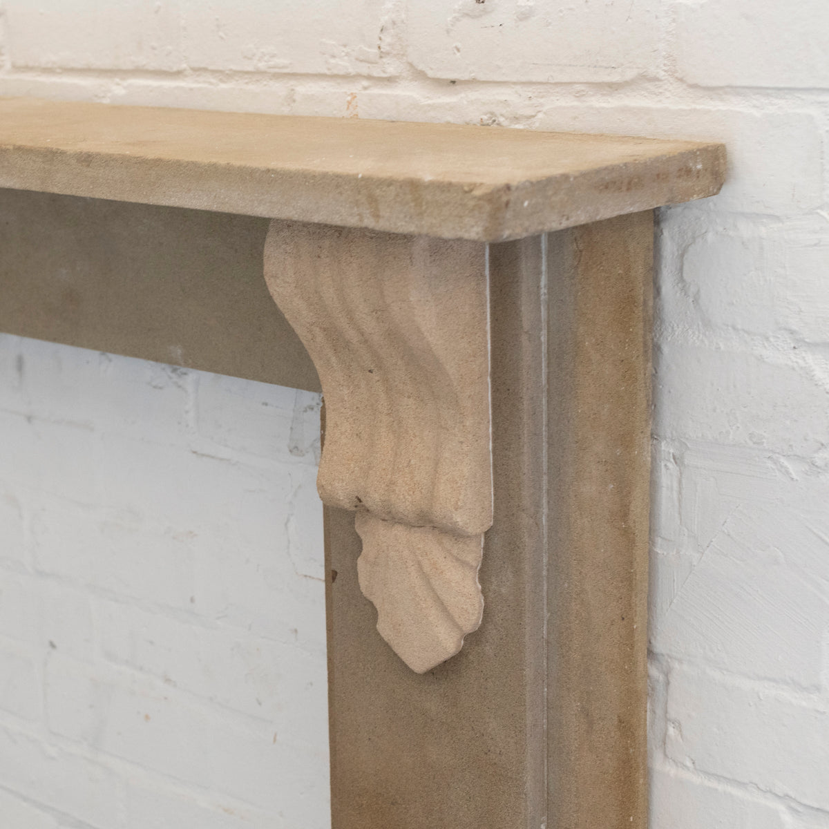 Antique Victorian Carved Stone Surround with Corbels | The Architectural Forum