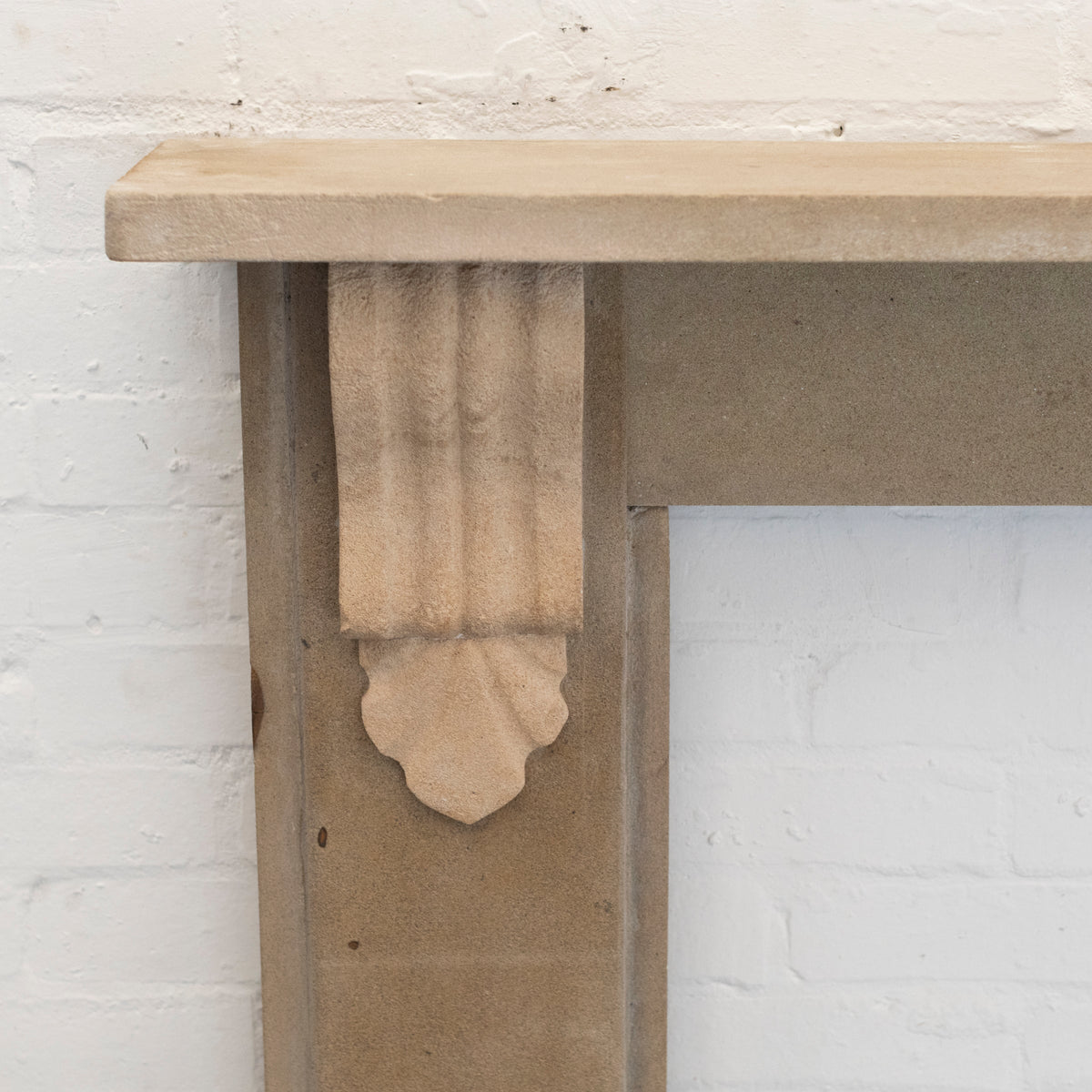 Antique Victorian Carved Stone Surround with Corbels | The Architectural Forum