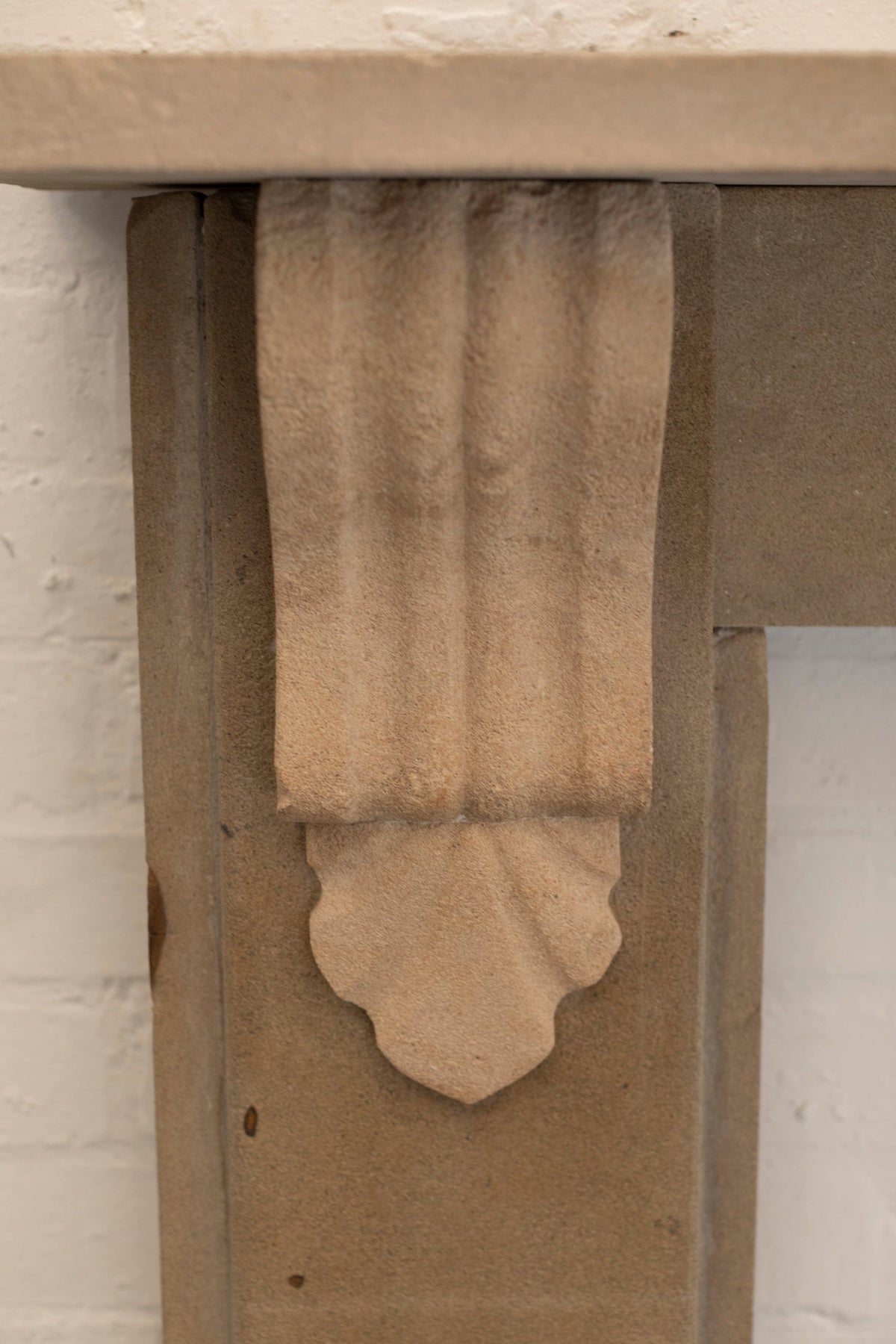 Antique Victorian Carved Stone Surround with Corbels | The Architectural Forum