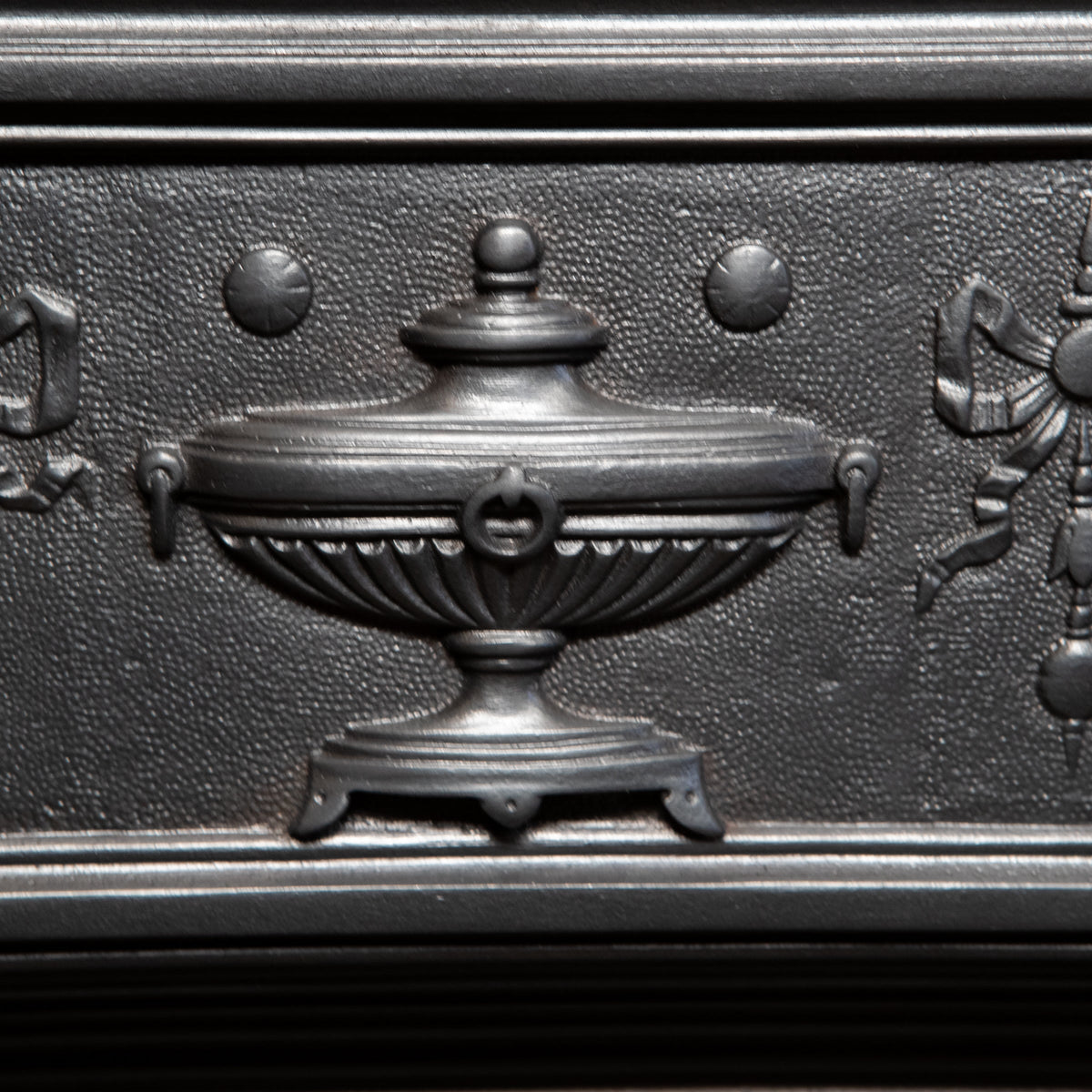 Antique Cast Iron Register Grate with Brass Finials | The Architectural Forum