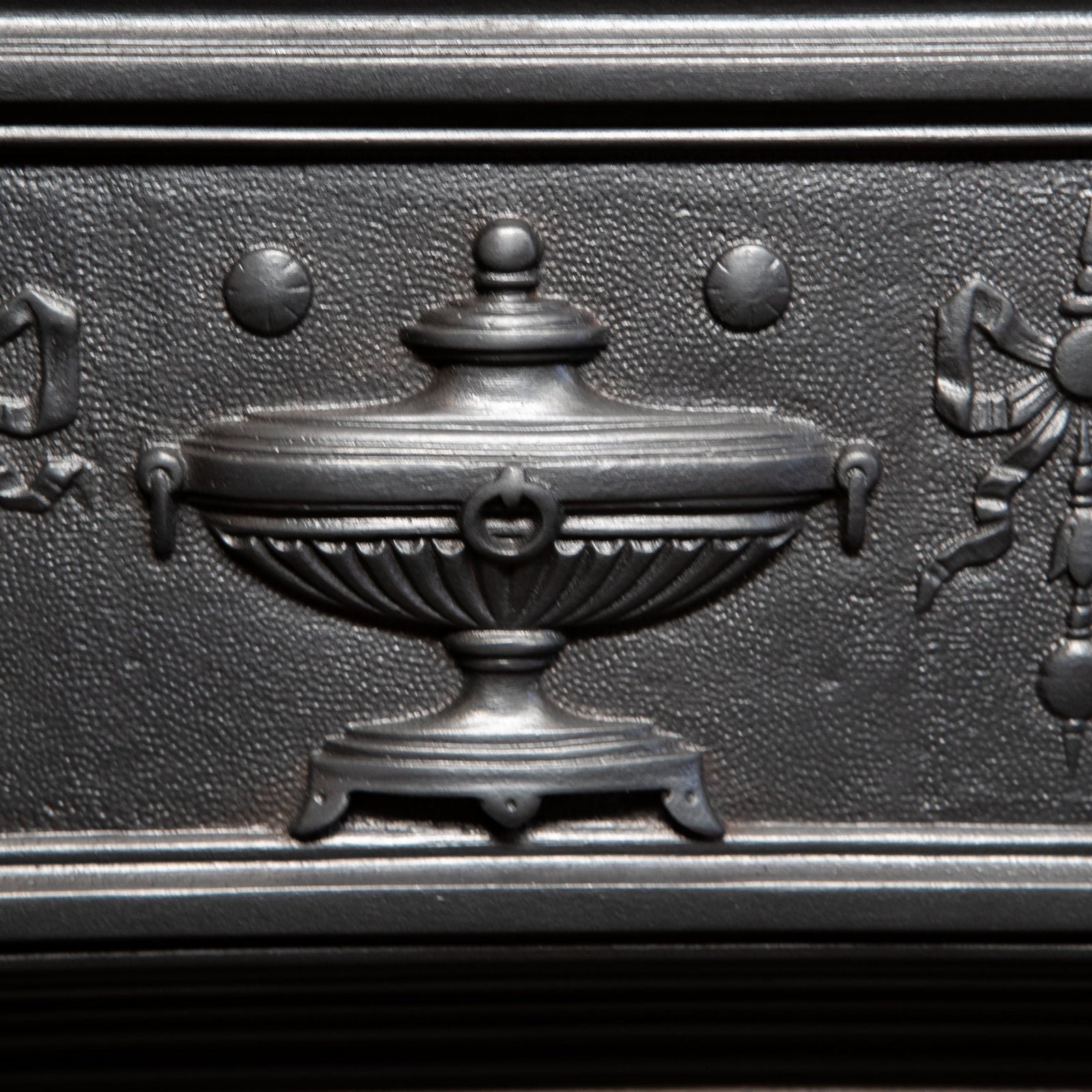 Antique Cast Iron Register Grate with Brass Finials | The Architectural Forum