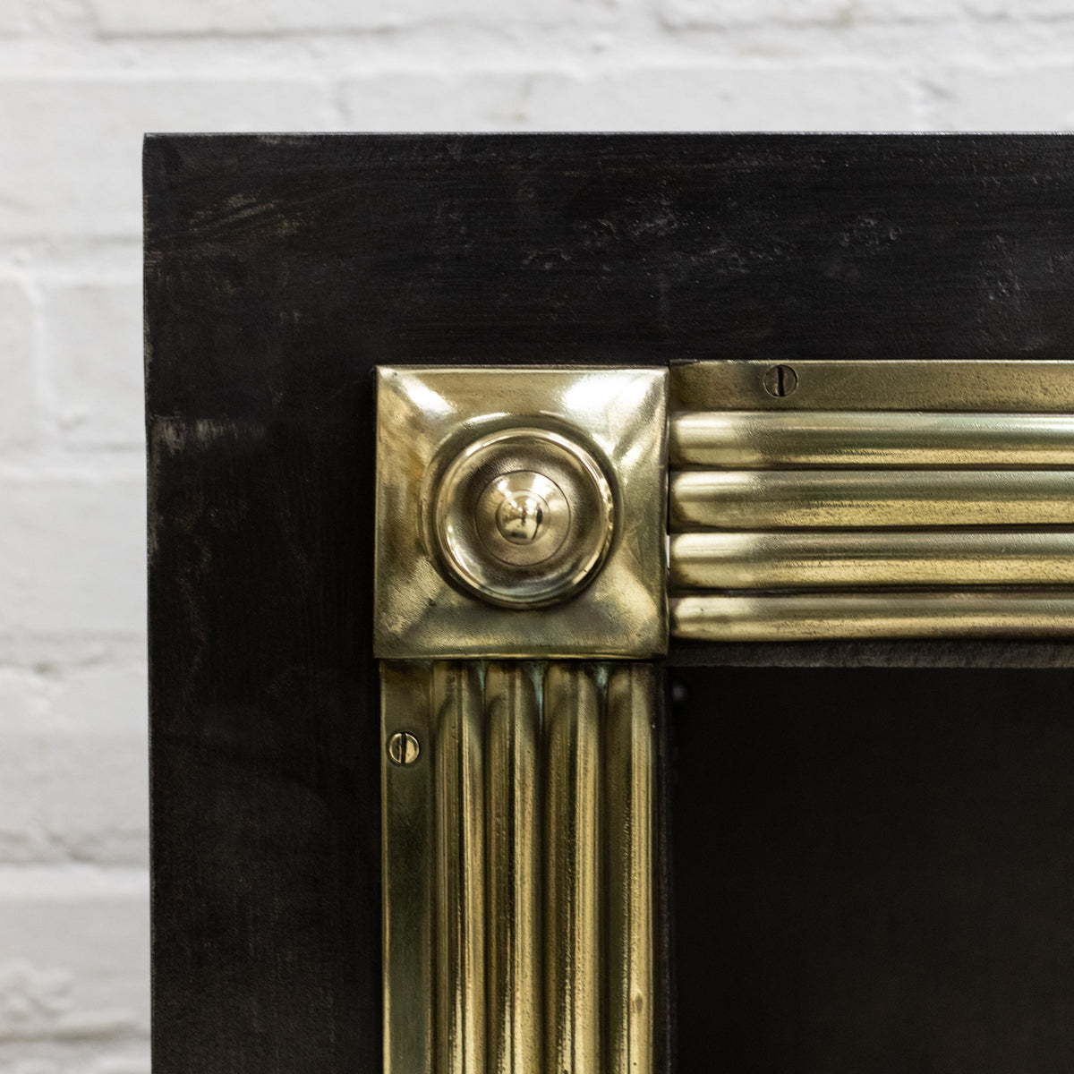 Splendid Antique Regency Hob Grate with Reeded Brass Frame | The Architectural Forum