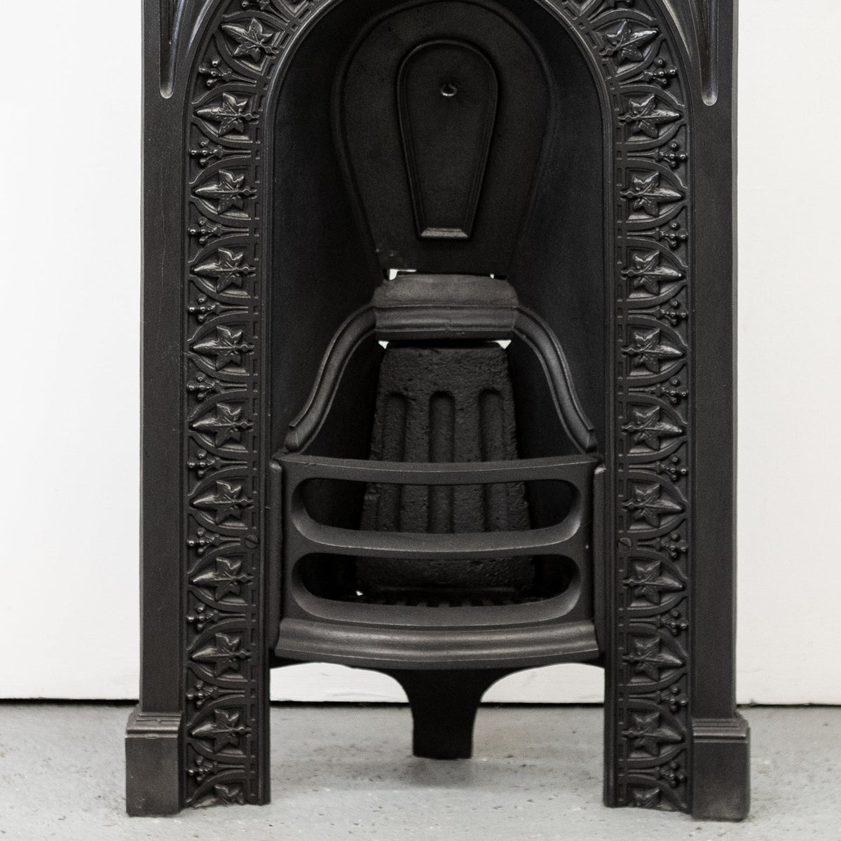 Antique Ornate Cast Iron Combination Fireplace | The Architectural Forum