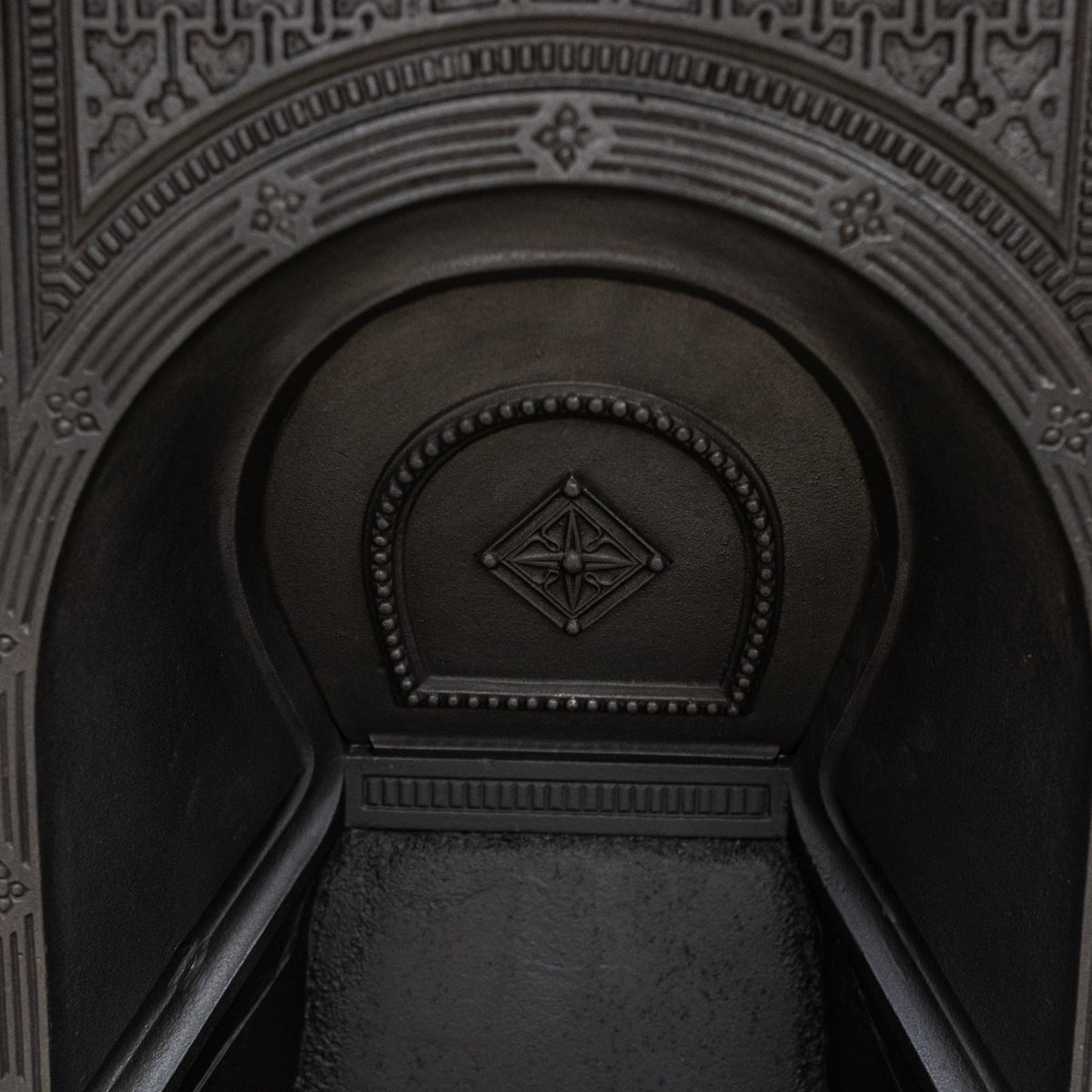 Antique Victorian Tiled Cast Iron Combination Fireplace | The Architectural Forum
