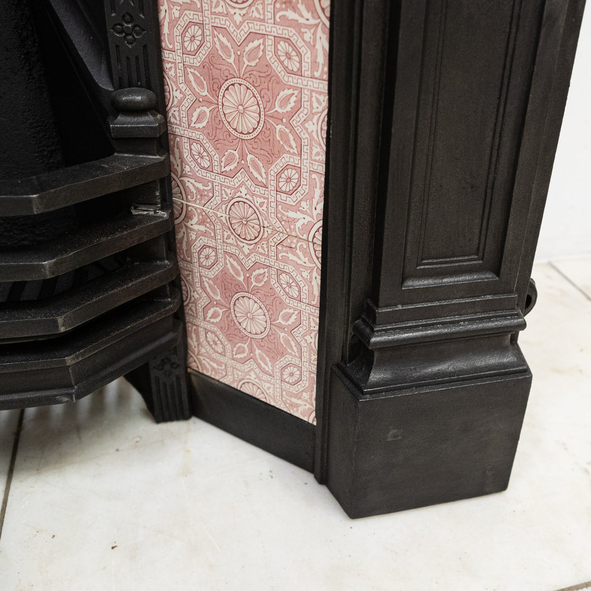 Antique Victorian Tiled Cast Iron Combination Fireplace | The Architectural Forum