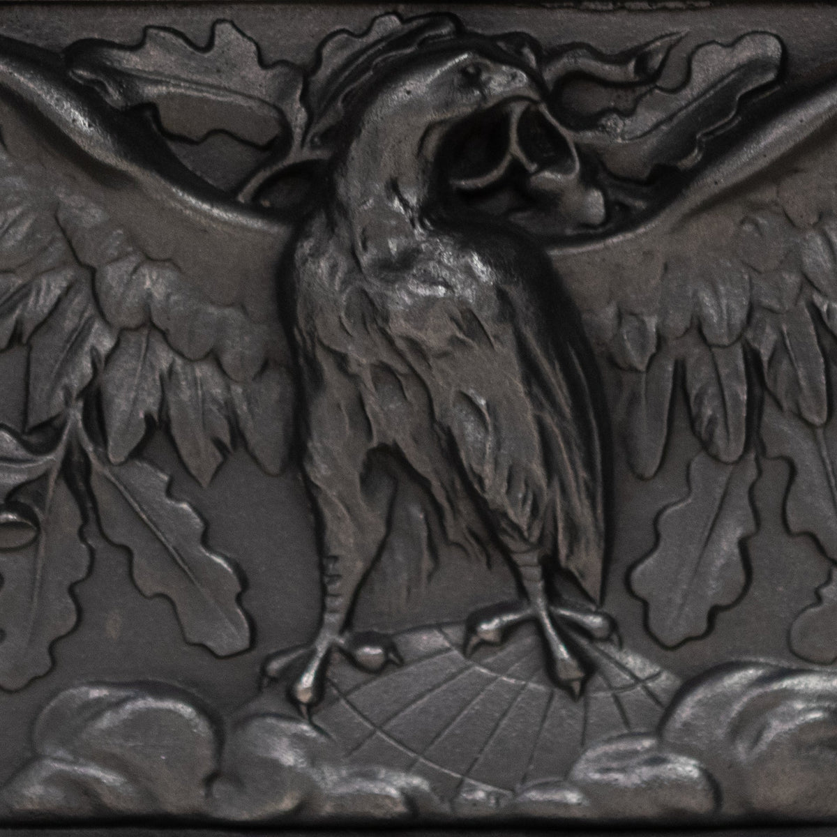 Antique Victorian Cast Iron Combination Fireplace with Eagle Motif | The Architectural Forum