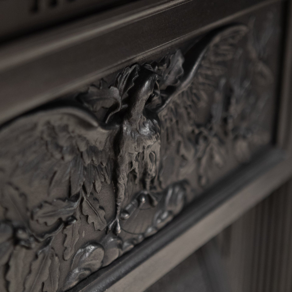 Antique Victorian Cast Iron Combination Fireplace with Eagle Motif | The Architectural Forum