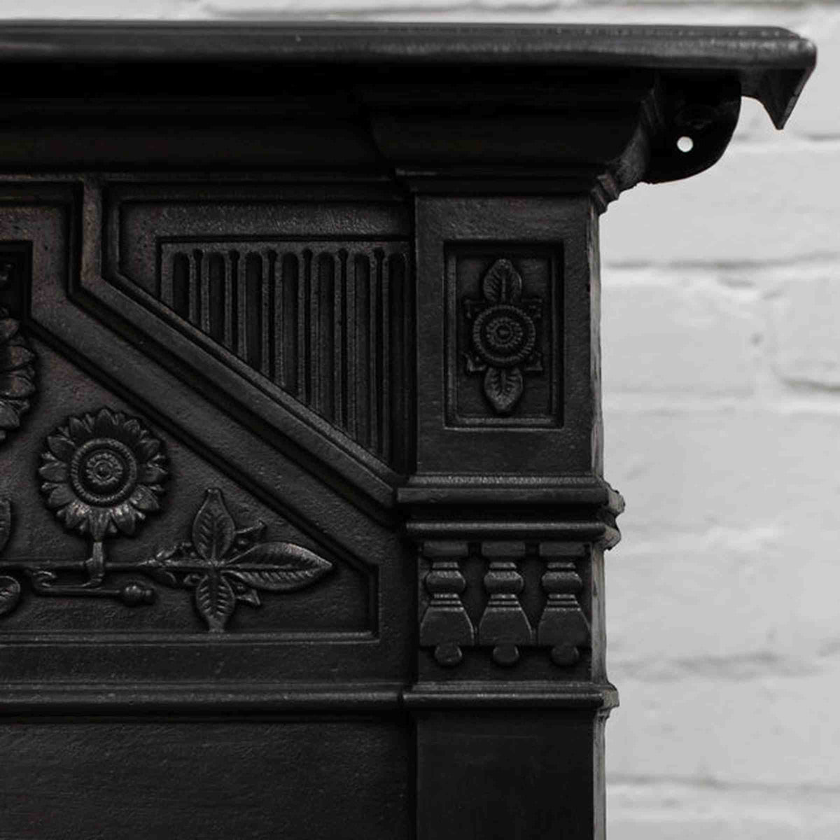 Antique Cast Iron "The Daisy" Combination Fireplace | The Architectural Forum