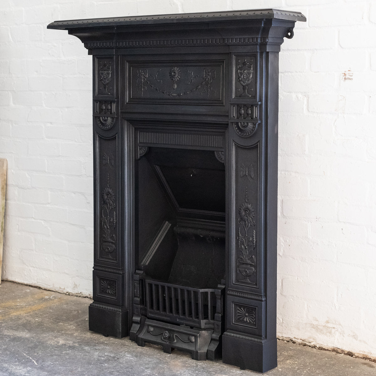 Antique Cast Iron Combination Fireplace | The Architectural Forum