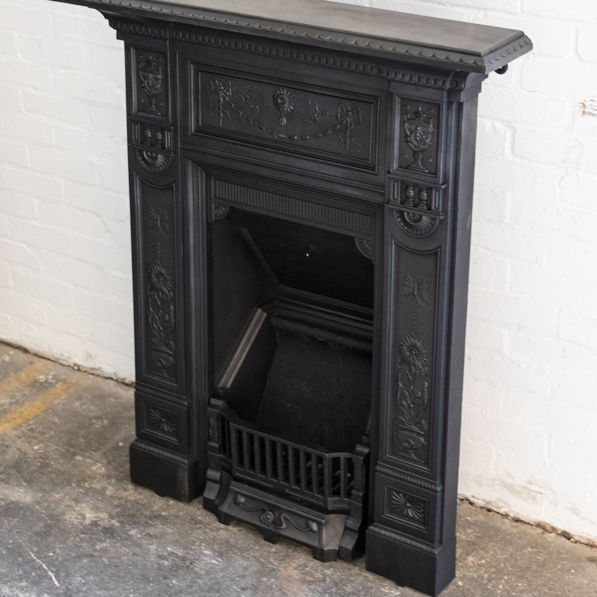 Antique Cast Iron Combination Fireplace | The Architectural Forum