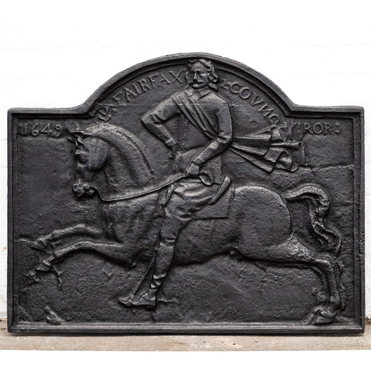 Reclaimed Carron Foundry Cast Iron Fireback (2 Available) | The Architectural Forum