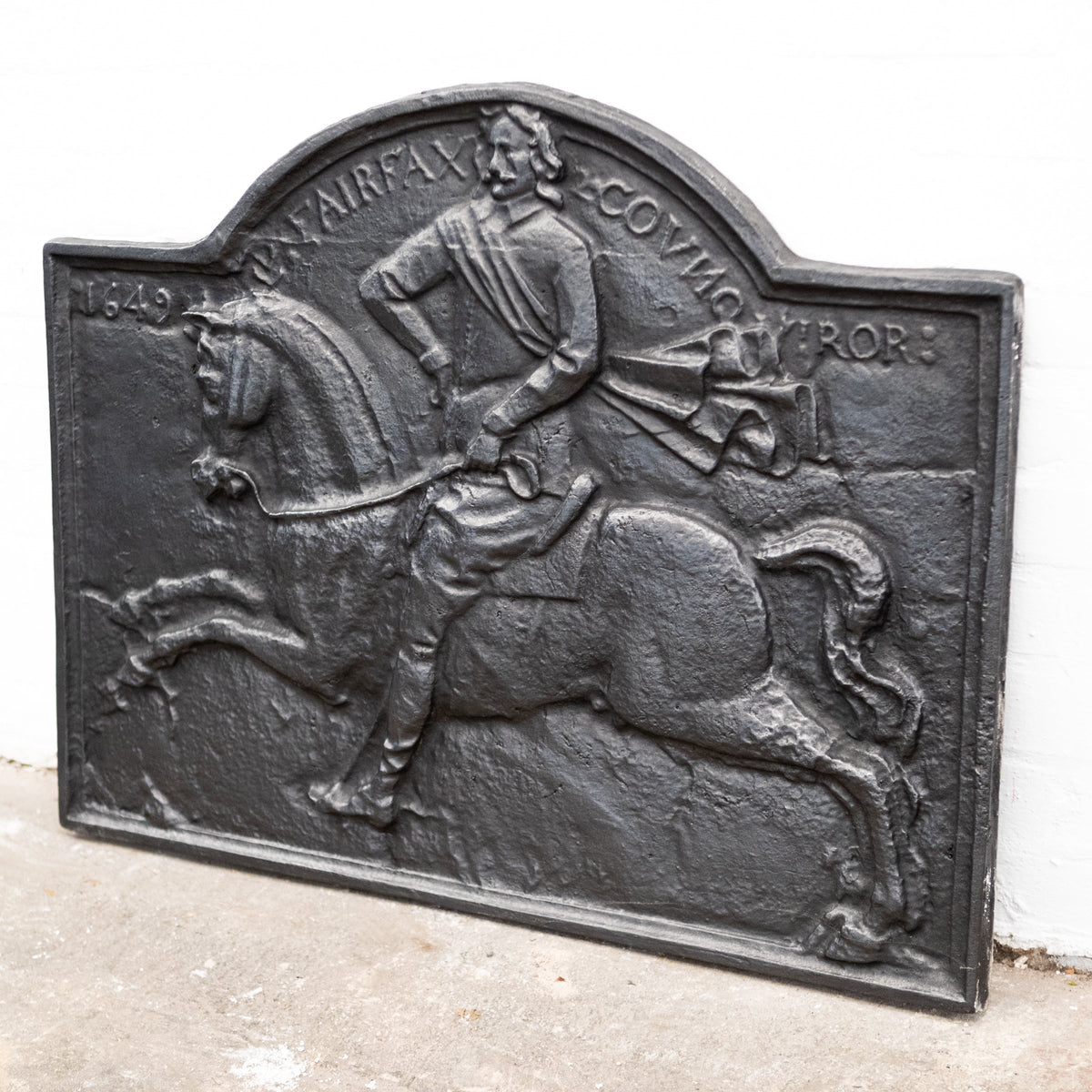 Reclaimed Carron Foundry Cast Iron Fireback (2 Available) | The Architectural Forum
