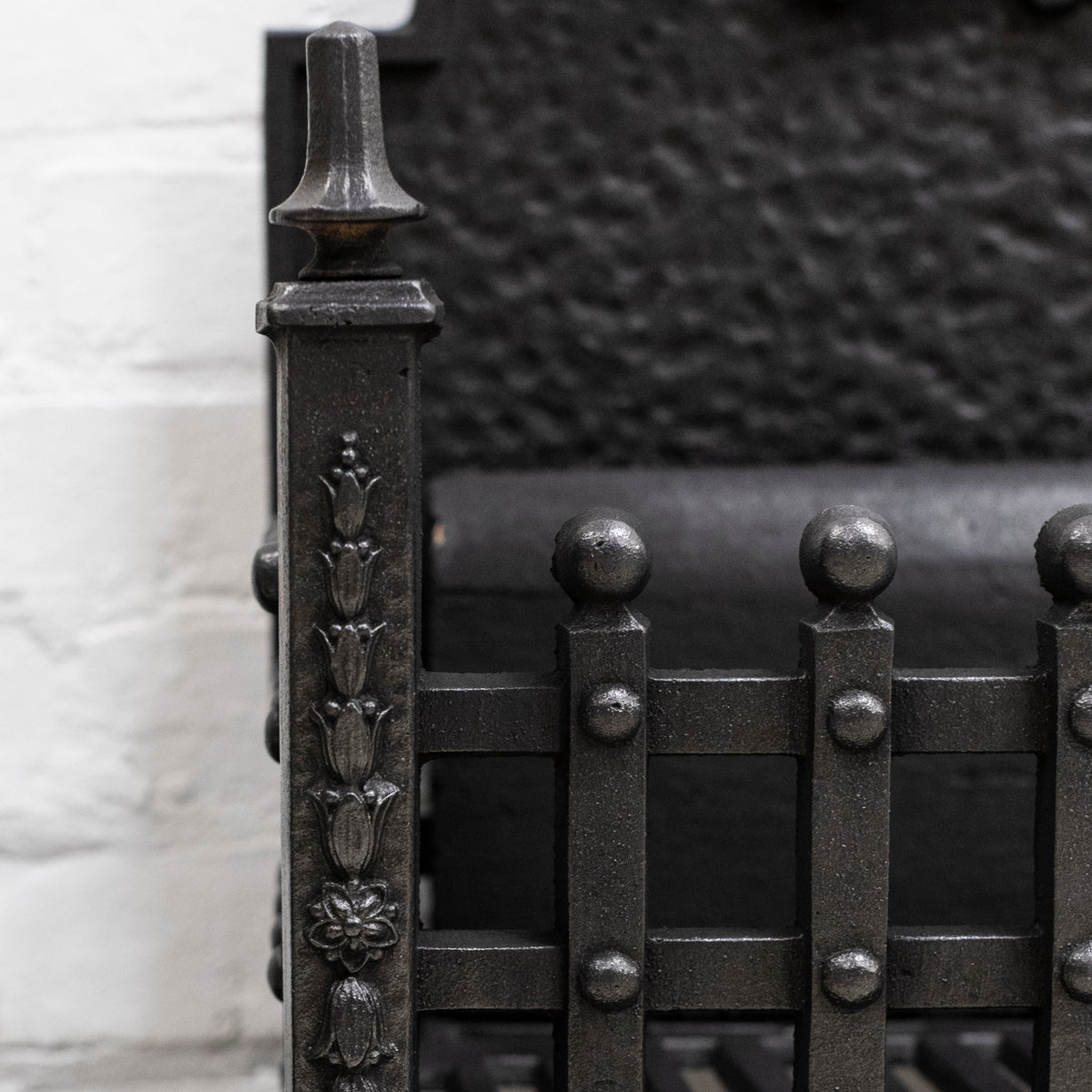 Reclaimed Cast Iron Fire Basket with Griffin | The Architectural Forum