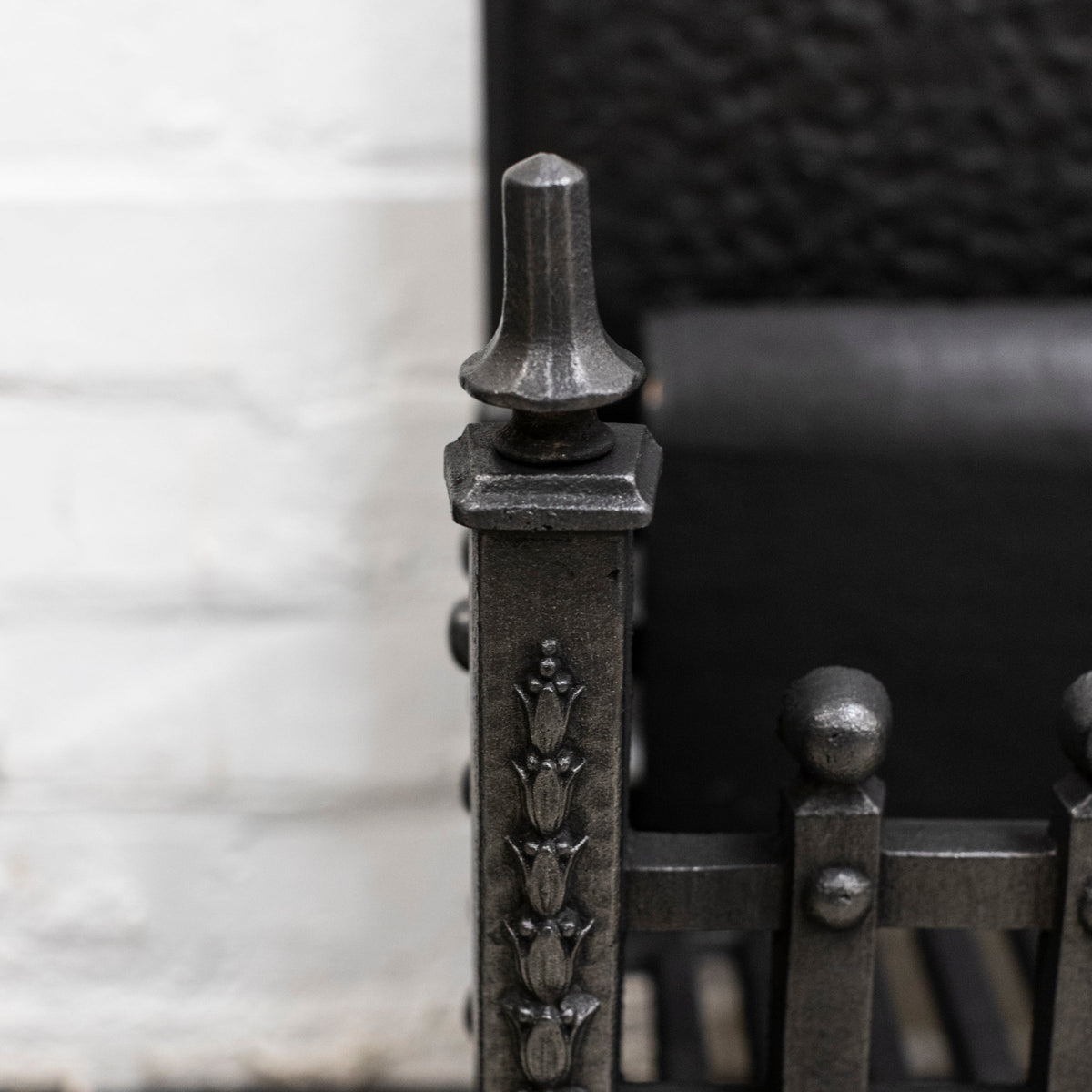 Reclaimed Cast Iron Fire Basket with Griffin | The Architectural Forum