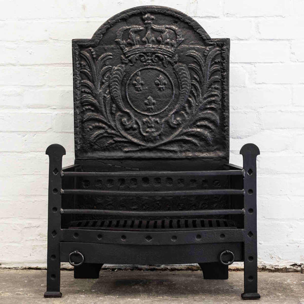 Antique Cast Iron Fire Basket | The Architectural Forum