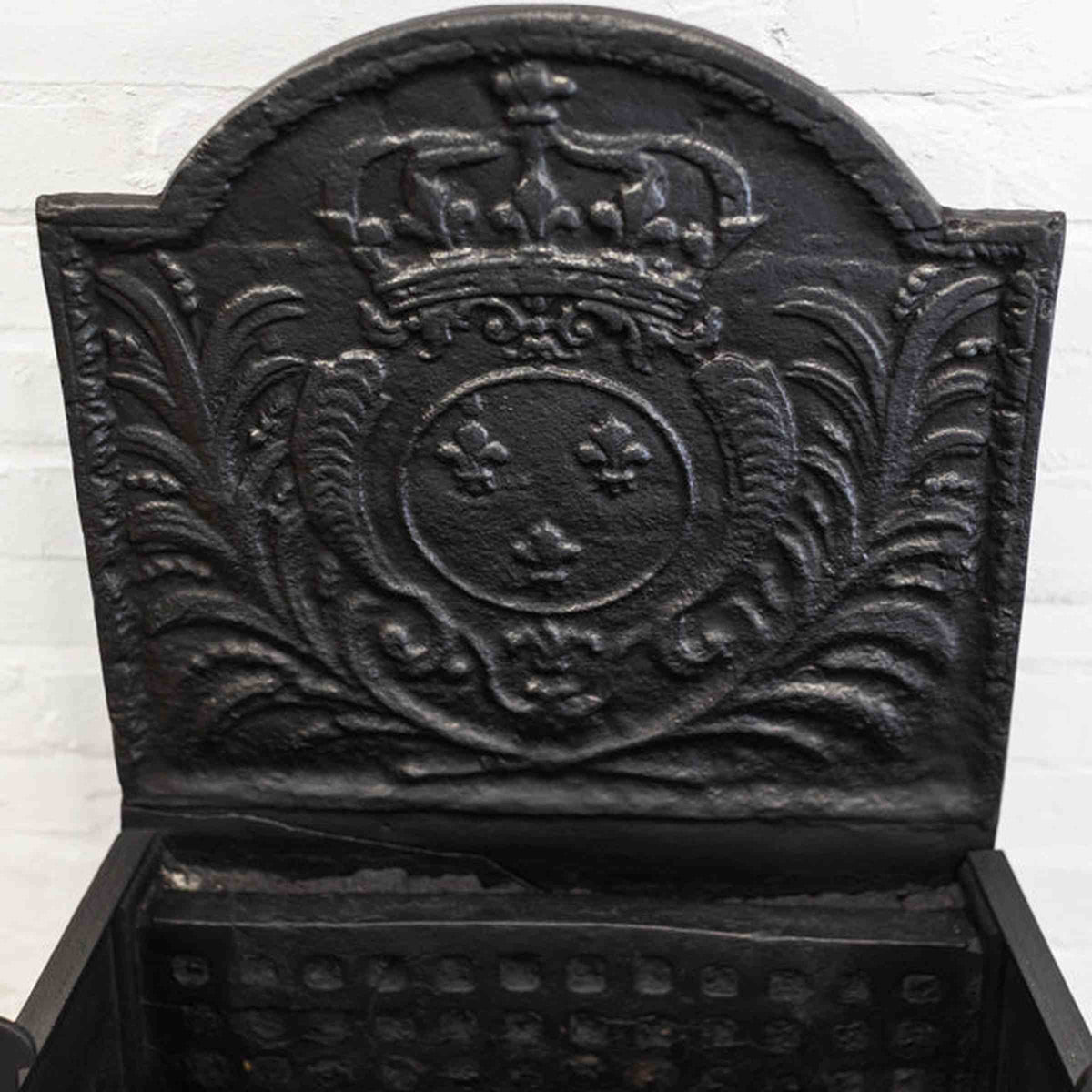 Antique Cast Iron Fire Basket | The Architectural Forum