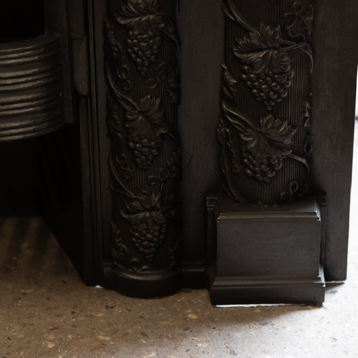 Reclaimed Ornate Georgian Style Cast Iron Fireplace Insert | The Architectural Forum