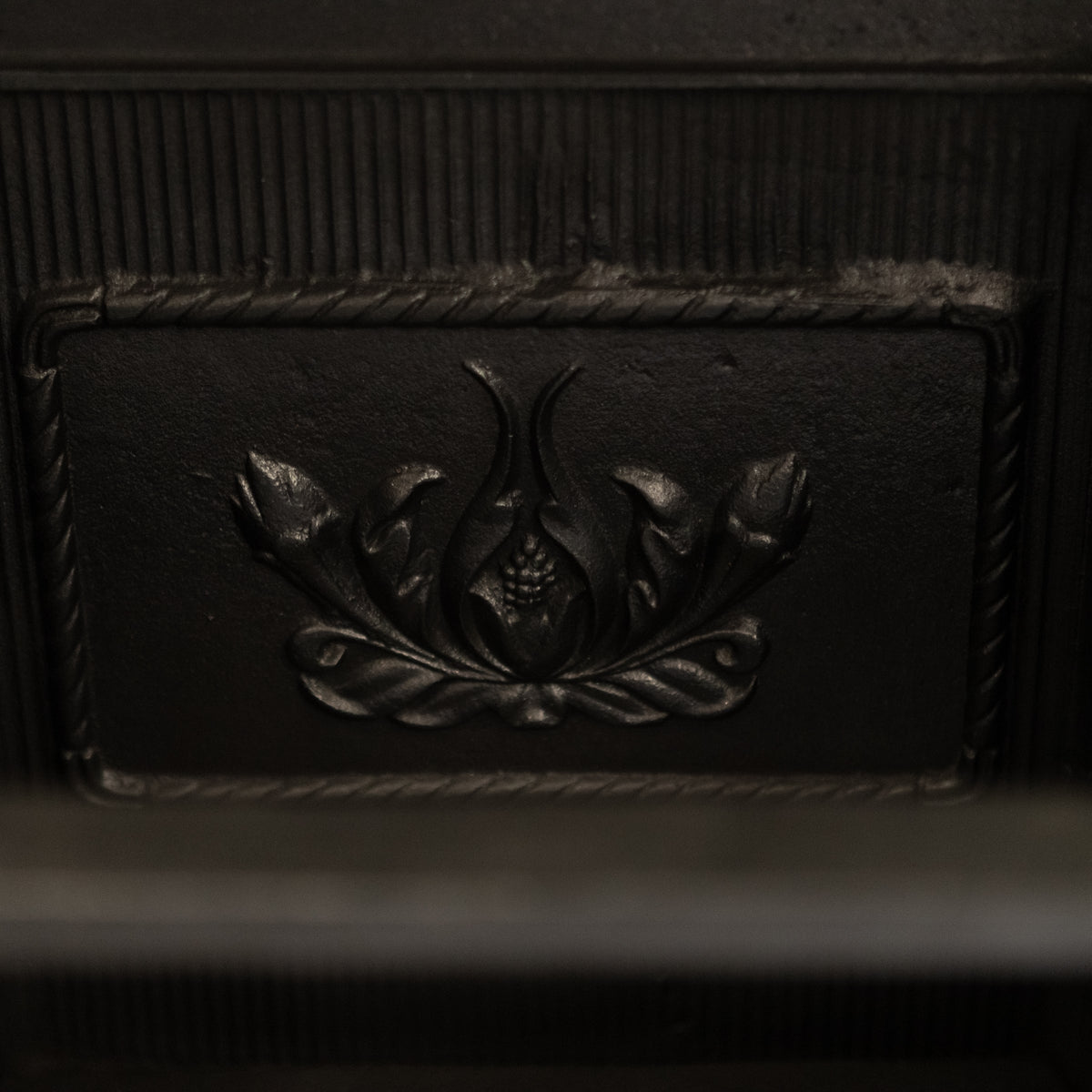 Reclaimed Ornate Georgian Style Cast Iron Fireplace Insert | The Architectural Forum