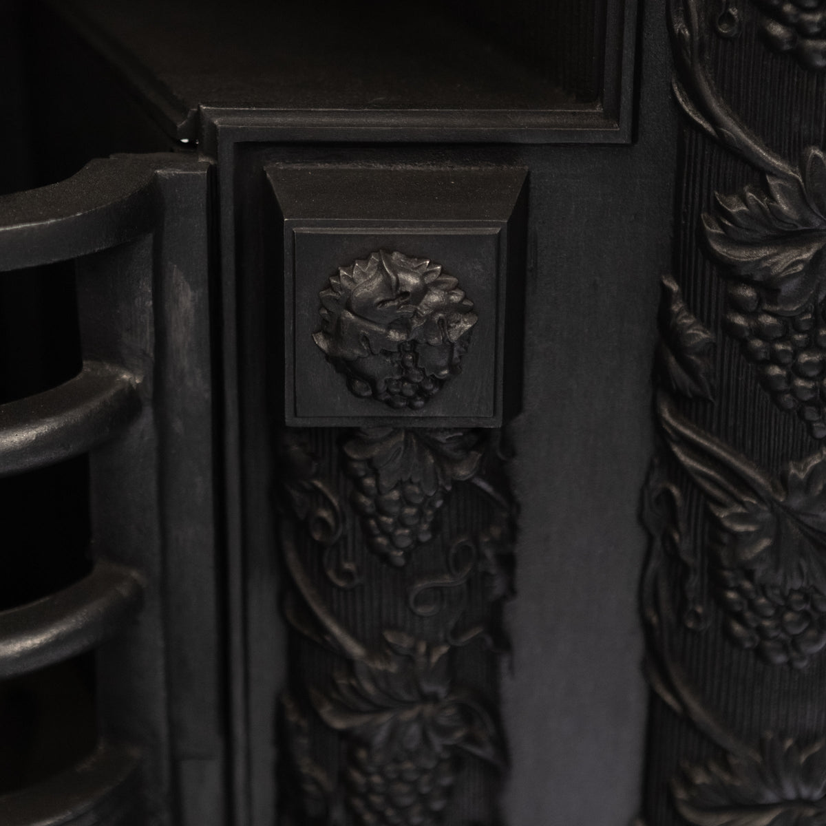 Reclaimed Ornate Georgian Style Cast Iron Fireplace Insert | The Architectural Forum