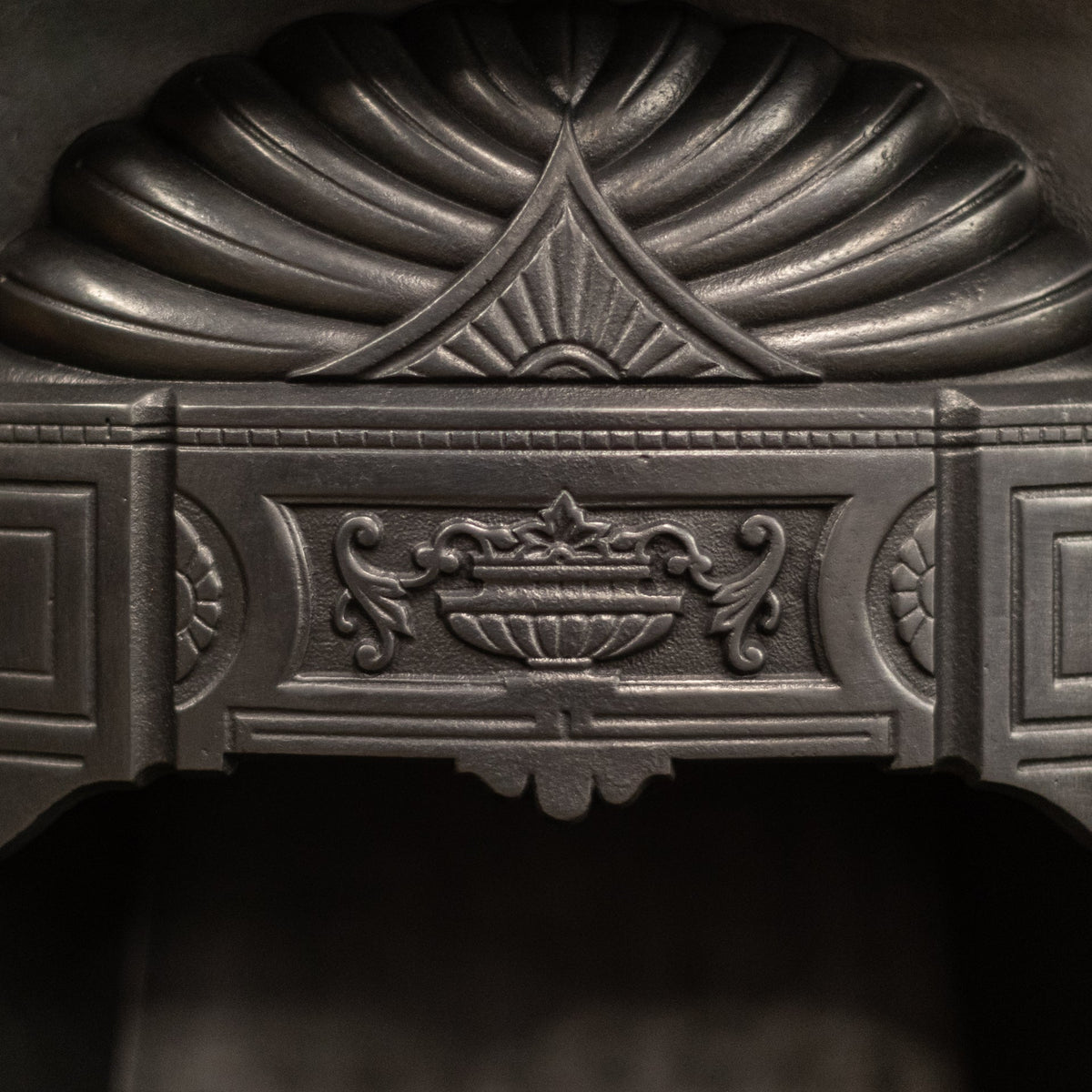 Antique Art Nouveau Combination Fireplace with Green &amp; Red Tiles | The Architectural Forum