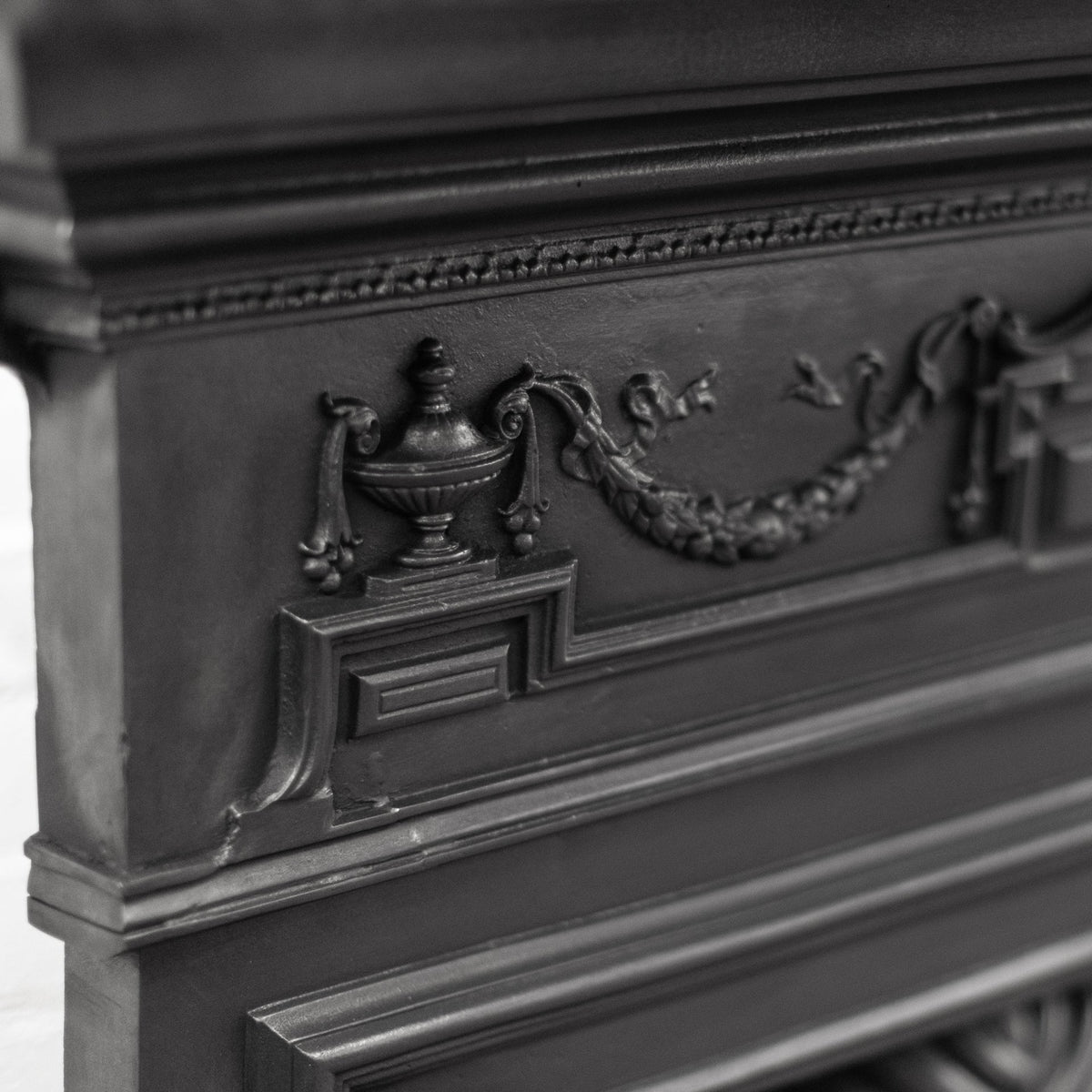 Antique Art Nouveau Combination Fireplace with Green &amp; Red Tiles | The Architectural Forum