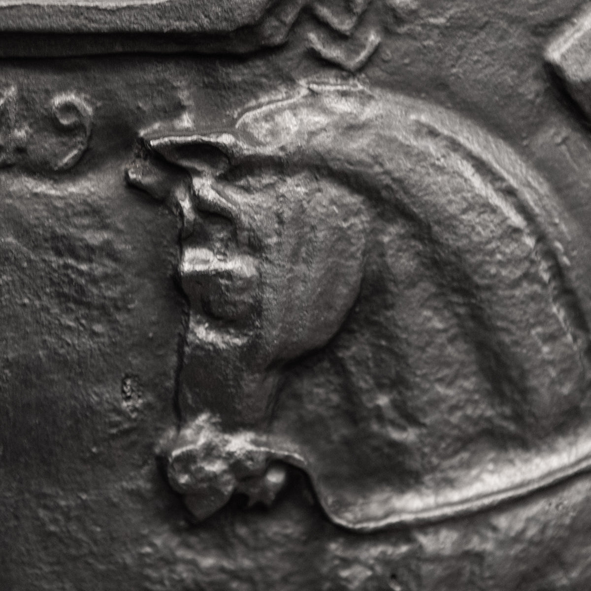 Reclaimed Carron Foundry Cast Iron Fireback (2 Available) | The Architectural Forum