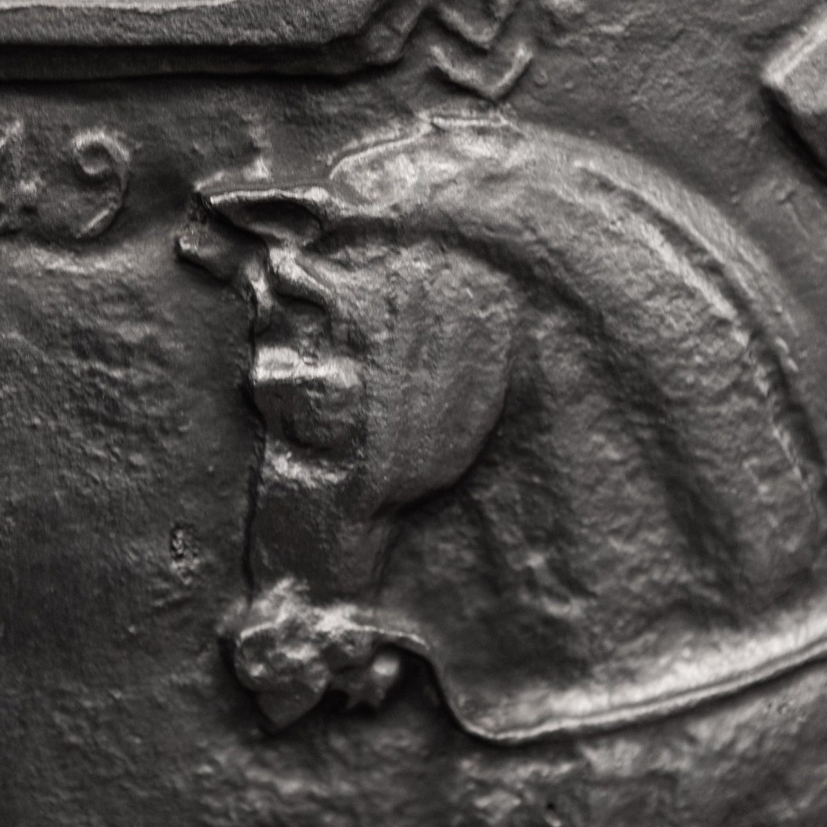 Reclaimed Carron Foundry Cast Iron Fireback (2 Available) | The Architectural Forum