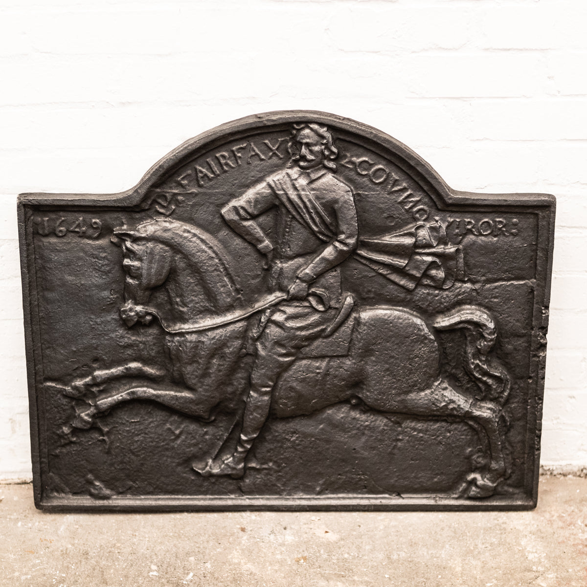 Reclaimed Carron Foundry Cast Iron Fireback (2 Available) | The Architectural Forum