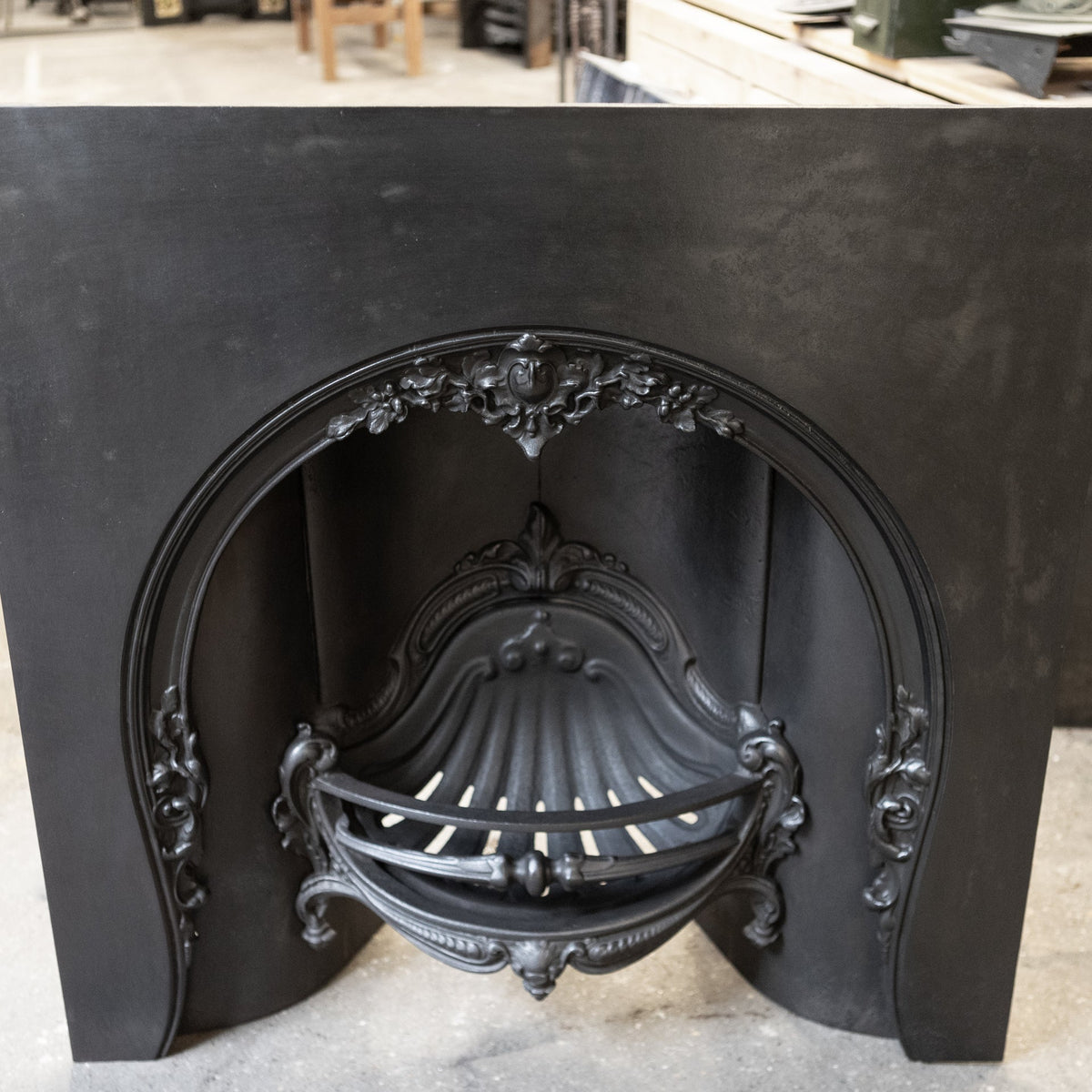 Grand Ornate Victorian Style Cast Iron Insert | The Architectural Forum