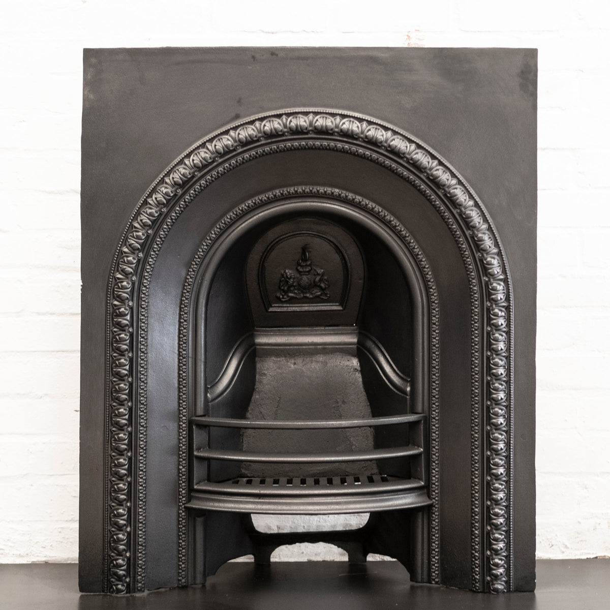 Antique Cast Iron Arched Fireplace Insert | The Architectural Forum