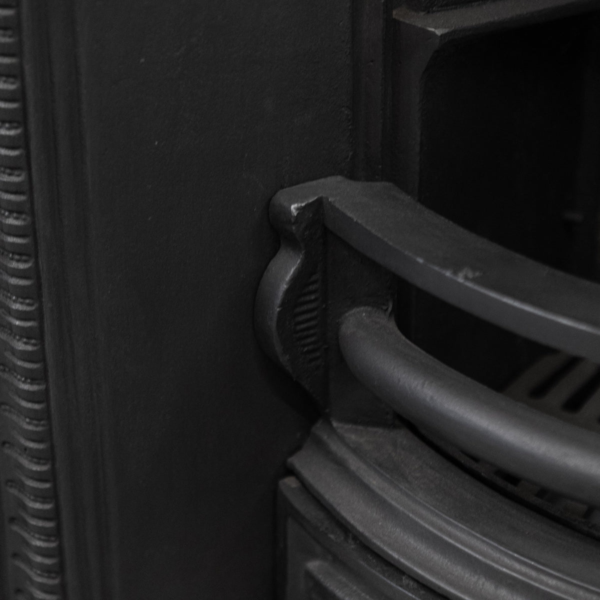Antique Victorian Cast Iron Arched Fireplace Insert