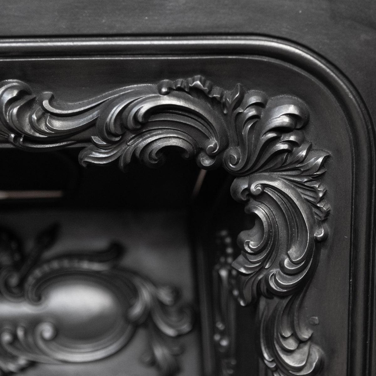 Antique Ornate Georgian Cast Iron Hob Grate Insert | The Architectural Forum