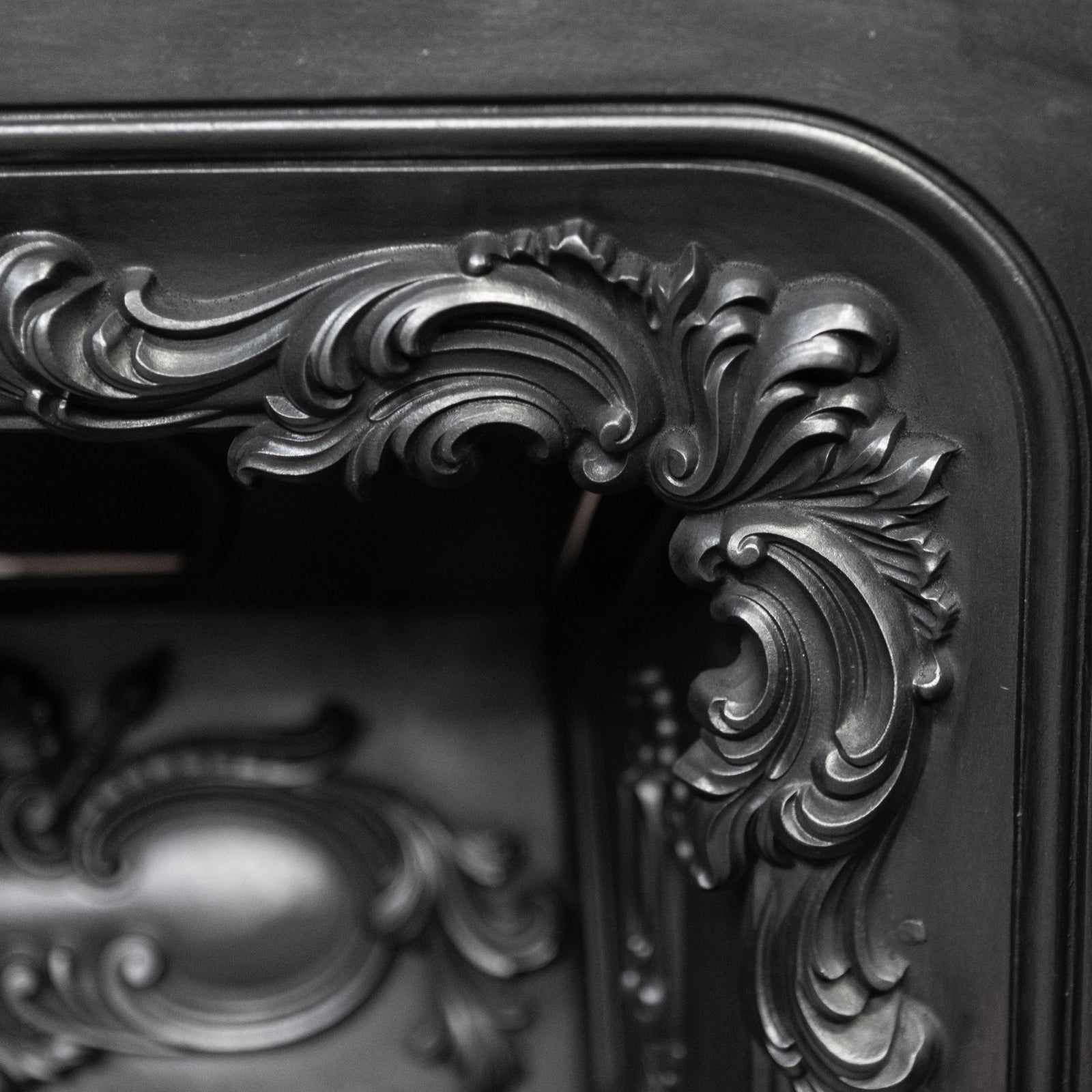 Antique Ornate Georgian Cast Iron Hob Grate Insert | The Architectural Forum