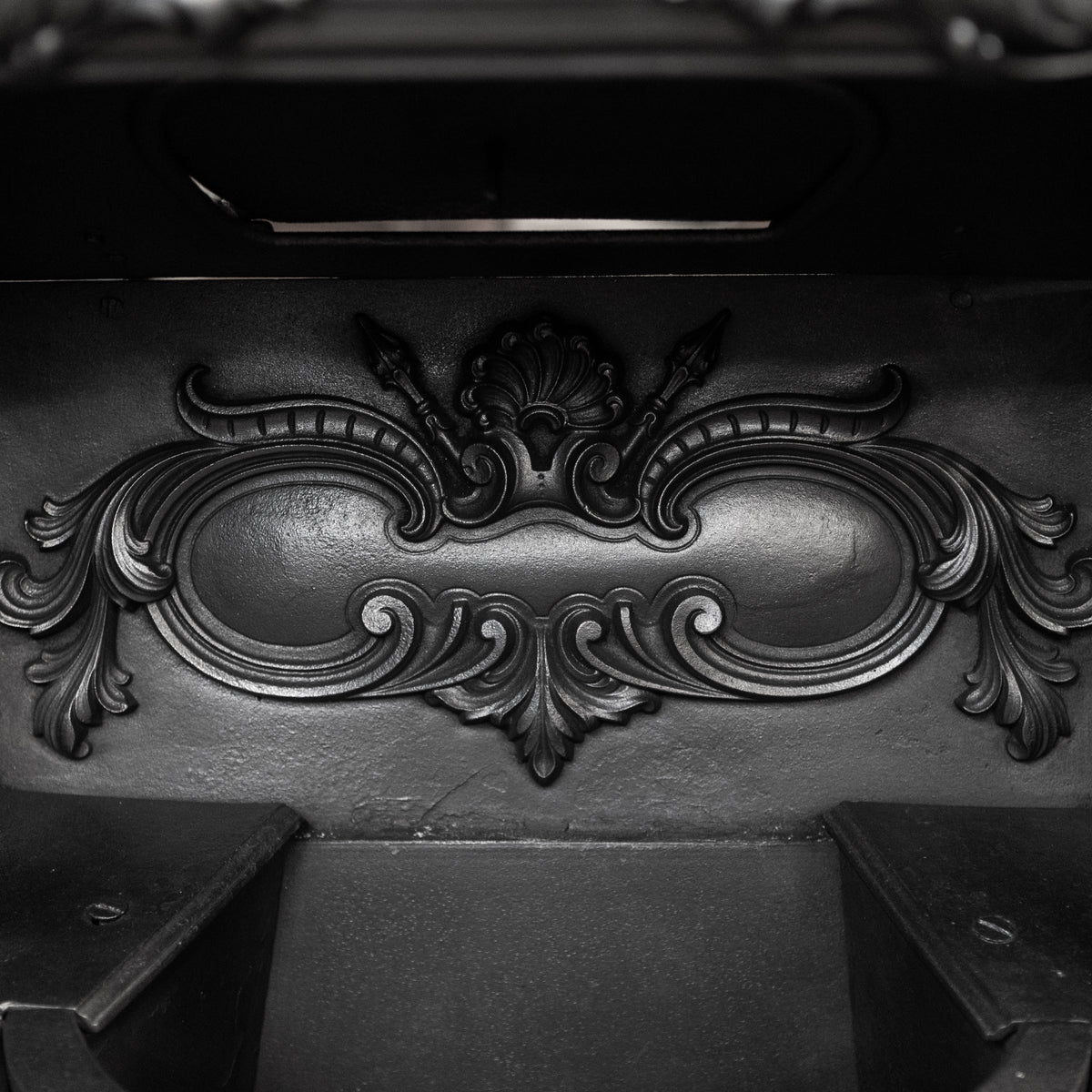 Antique Ornate Georgian Cast Iron Hob Grate Insert | The Architectural Forum