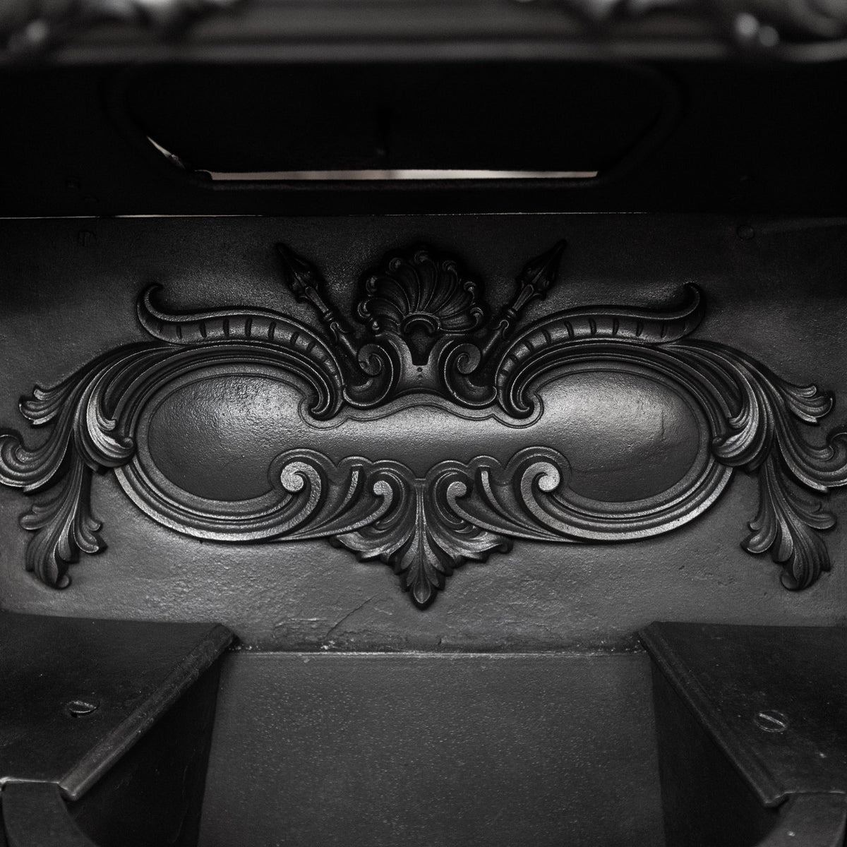 Antique Ornate Georgian Cast Iron Hob Grate Insert | The Architectural Forum