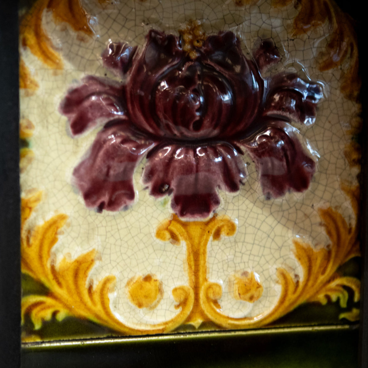 Antique Victorian Fireplace Insert with Original Tiles | The Architectural Forum