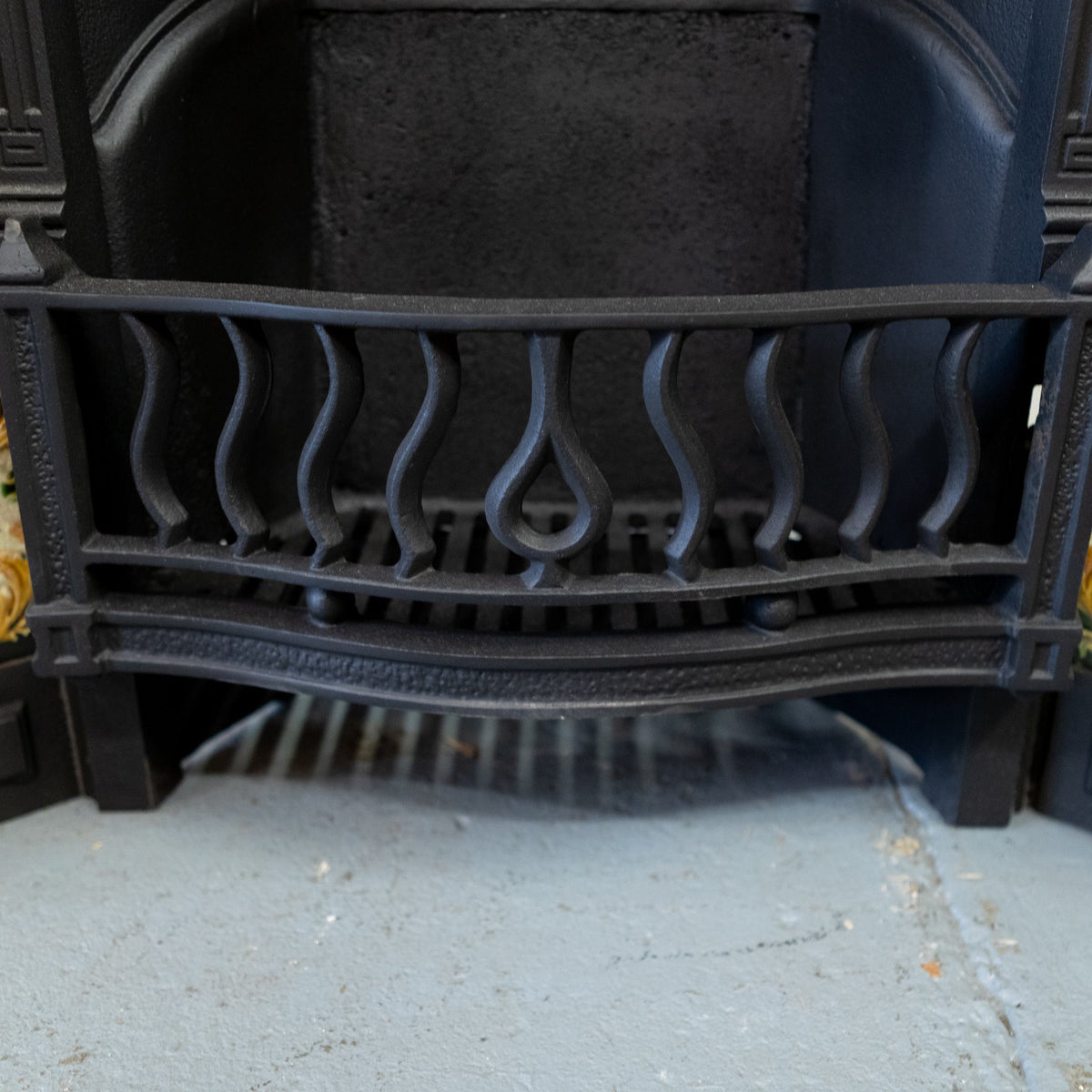 Antique Victorian Fireplace Insert with Original Tiles | The Architectural Forum